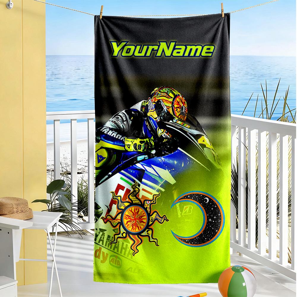 Doctor46 Customizable Name Beach Towel Super Soft Microfiber Quickdry Fabric Suitable For Sports Travel Swimming Yoga Bathroom Beach And Pool