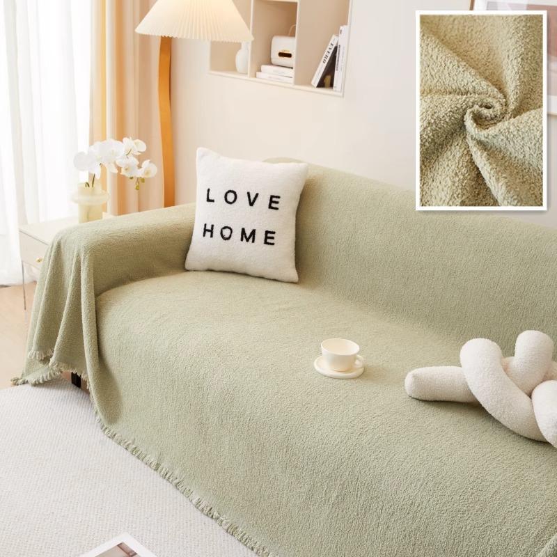 Полотенце для дивана из синели, полный тканевый чехол, универсальный плюшевый ковер на четыре сезона, нескользящий чехол, одеяло, устойчивое к царапинам кошки