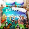 Игровой Постельный Комплект Miitopia Односпальный Полуторный Полный Евро Кинг Сайз Комплект Постельного Белья Взрослый Детская Спальня Комплекты Пододеяльников Parure De Lit Кровать