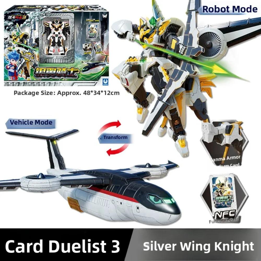 Супер яркий Золотой Черный Издание Металлическая Картабот Трансформирующаяся Машина Робот для Мальчиков Молниеносный Синий Свет Королевская Битва Модель