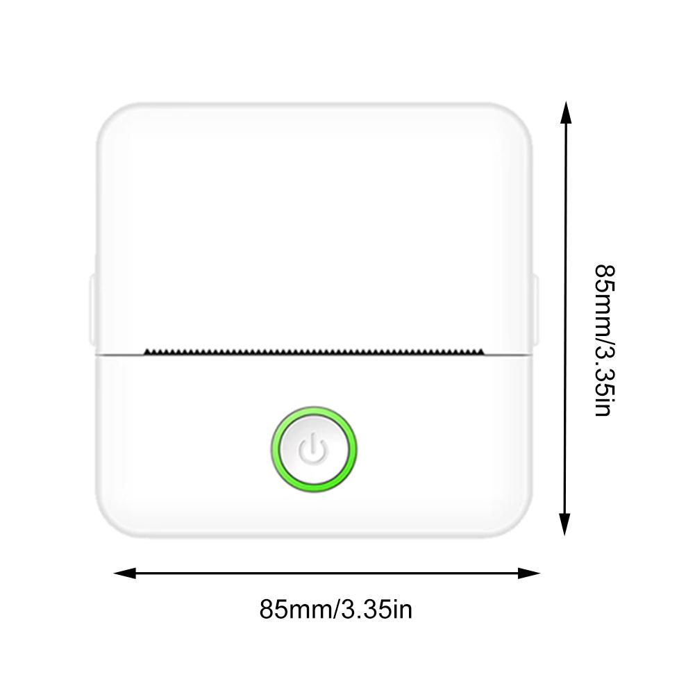 Bluetooth-compatible Portable Thermal Printer with USB Cable Photo Label Printer 800mAh Wireless Impresora Paper Inkless Printer