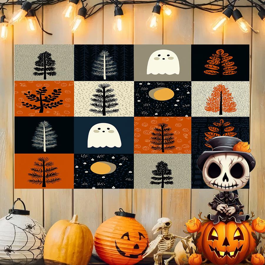 Halloween Ghosts Decor Background Cloth Hanging Cloth Bedroom Bedside Decorative Wall Cloth Rental Dormitory Tapestry