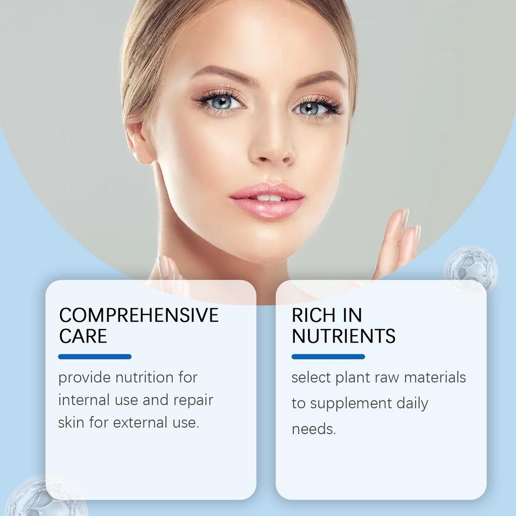 Увлажнение и смягчение кожи с помощью гиалуроновой пудры, растворимой в воде и увлажняющей, 100 г