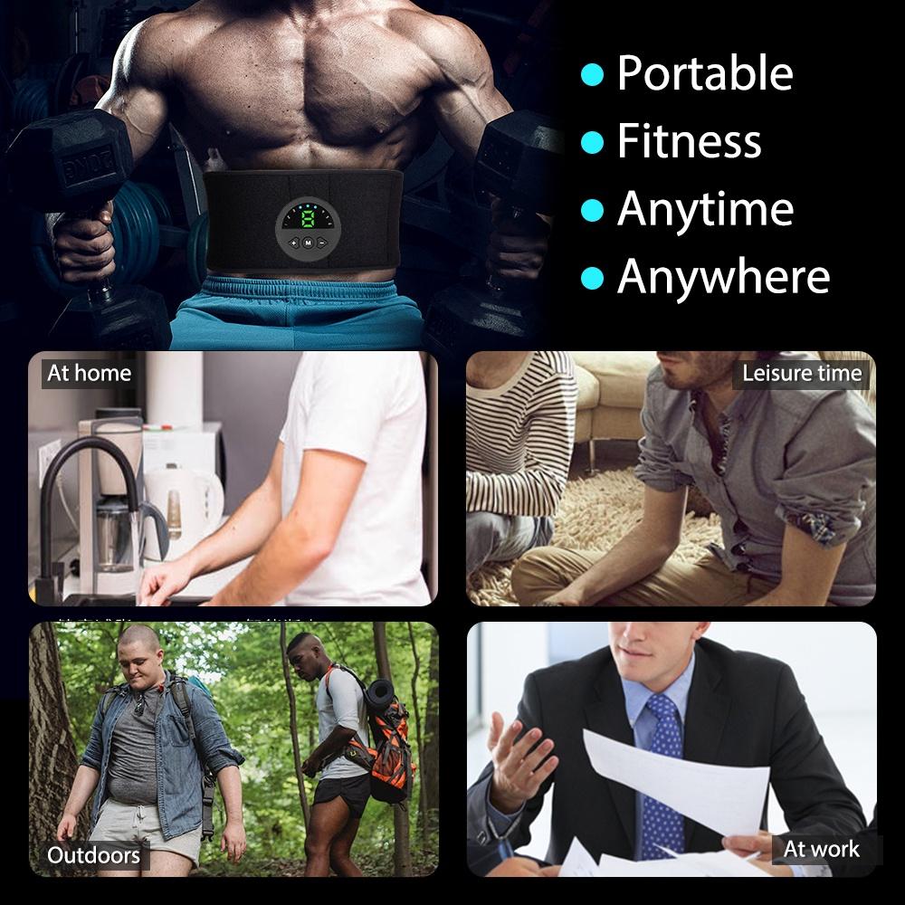 Электрический пояс для похудения живота EMS