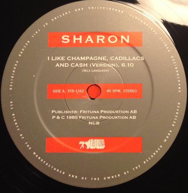 12-дюймовая пластинка SHARON DYALL - I Like Champagne, Cadillacs And Cas TFR1162 Frituna 1985 Швеция Поп Б/У