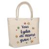 Sac cabas - PLANETEE - Lydia isotherme de plage - Jute naturel - Imprimé en France - Grande contenance