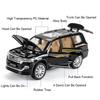 1:24 Land Cruiser Prado LC250 Model Car Toy Metal Diecast Doors Opened Off-road Vehicle Sound Light Pull Back Models for Boys