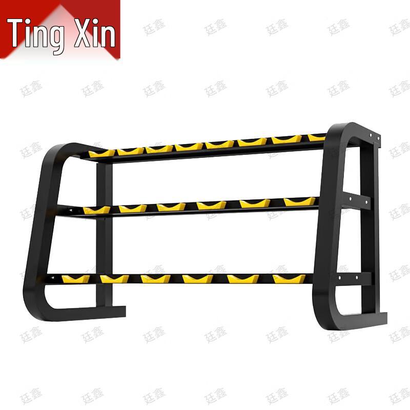Fixed Dumbbell Rack with 140kg Rubber-Coated Dumbbell Set