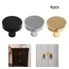 4pcs Cabinet Handle Drawer Knob Furniture Handles Replacement Round Single Hole Handle Cabinet Pulls Space Aluminum Hardware