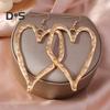 1 Pair Love Earrings Retro Exaggerated Style Polished Zinc Alloy Hook Earrings Party Club Cosplay Hanging Earrings Ear Jewelry