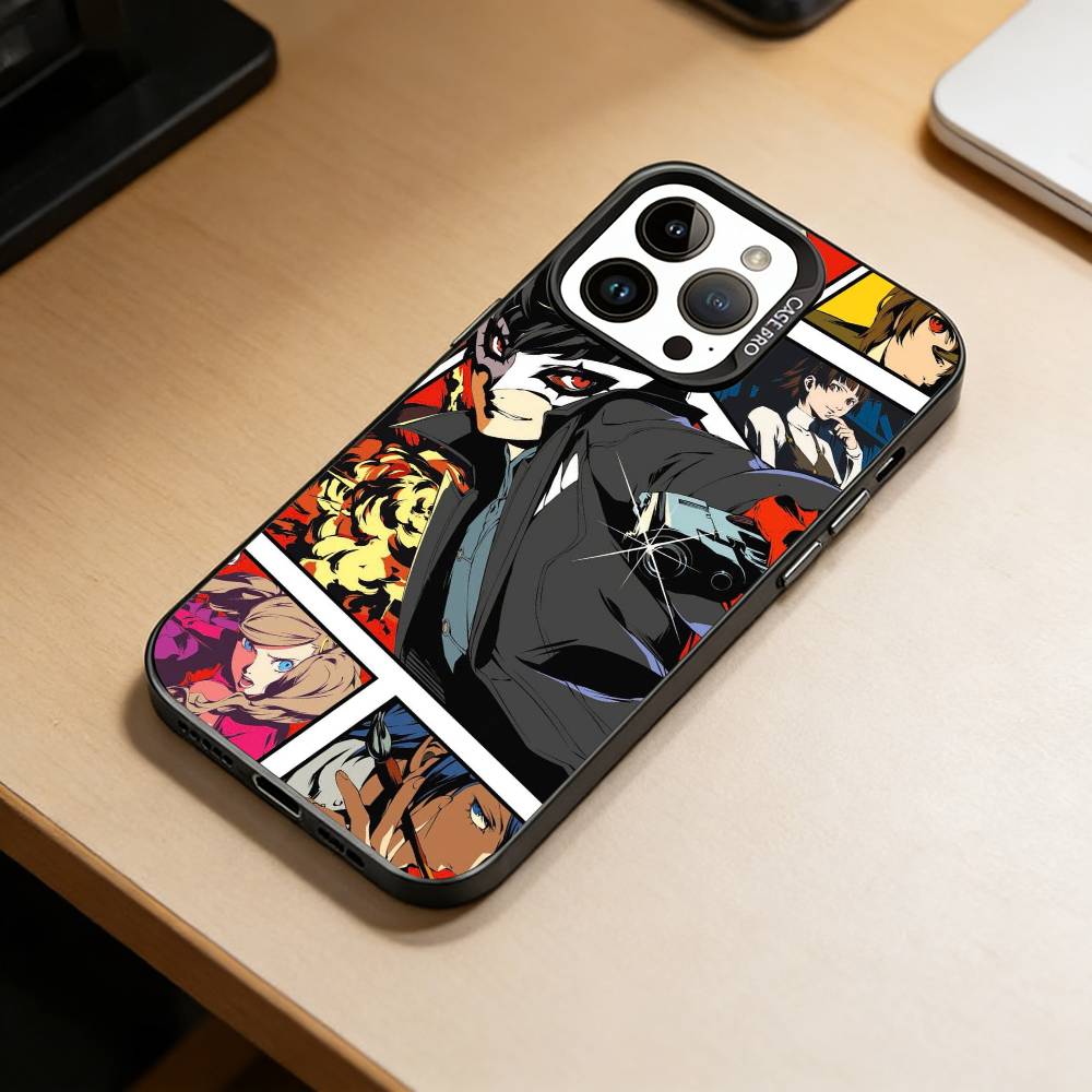 Игры-Обои Persona 5 Чехол для телефона для iPhone 17,16,15,14,13,12,11 Plus,Pro Max,XS,Цветной Посеребренный Внутренний Чехол