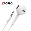 VAORLO 3.5MM Subwoofer Wired Earphones Super HiFi Bass Comfortable In-Ear Compatible With Smartphones PC Laptop