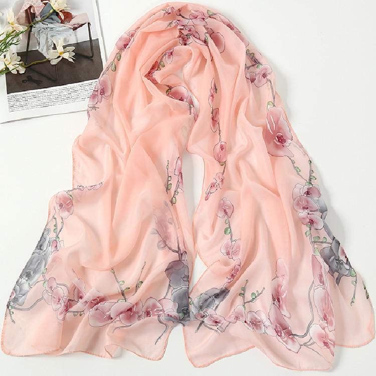 Women Summer Style Vintage Retro Irregular Stylish Shawl Silk Scarf EMA