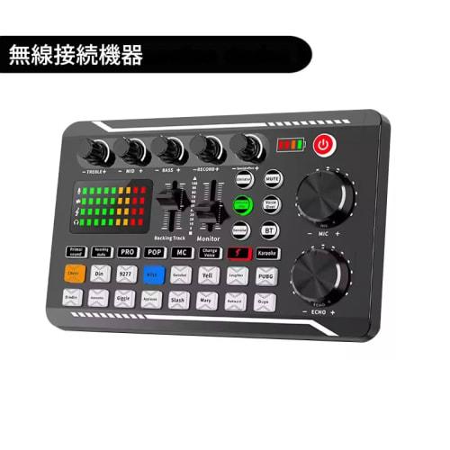 zmart Live Sound Card, Audio Interface, DJ Mixer Effects, Voice Changer, Bluetooth Compatible Mixer for Live Streaming and Singing, Sound Card, Audio