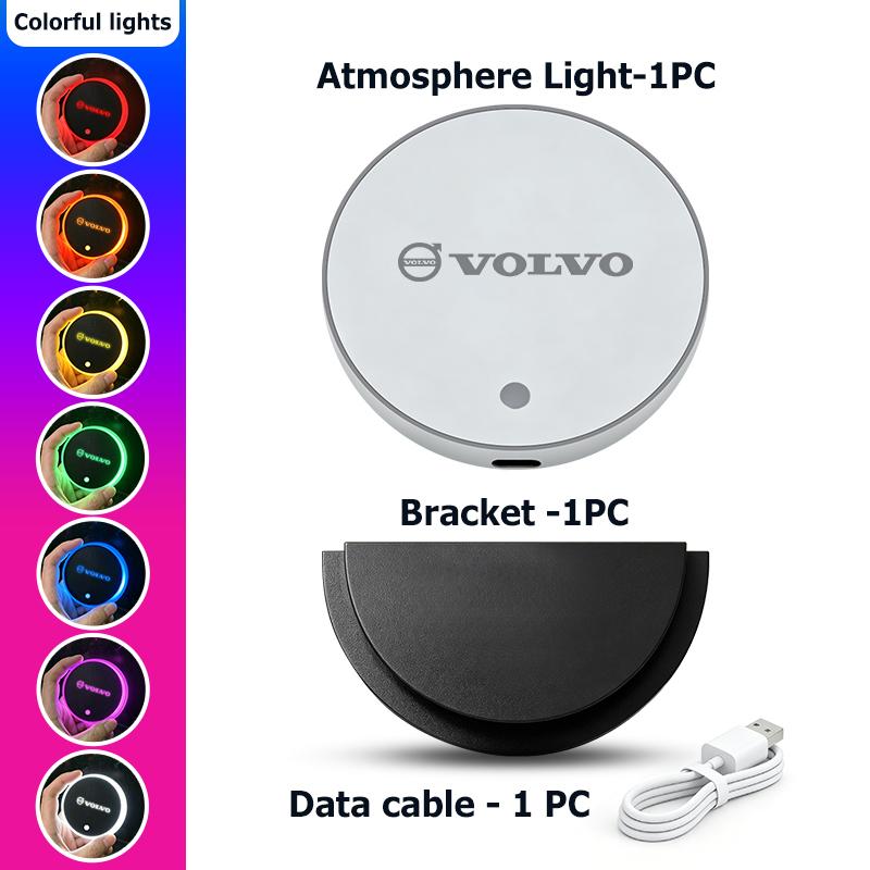 For Volvo Car Triangle Window Ambient Light Car Rear Window Atmosphere Lamp AWD XC60 S40 XC40 XC90 C30 C70 S60 S80 S90 T6 V40