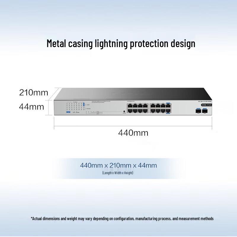 H3C S1218F-HPWR 18-Port Gigabit Unmanaged POE Switch