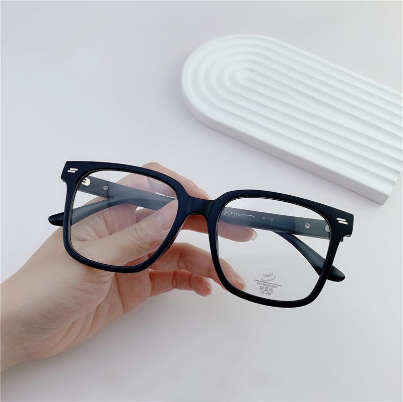Ultralight Square Anti Blue Light Computer Glasses Women Luxury Brand Trend Rice Nail Big Frame Reading Glasses Presbyopia +3 +5