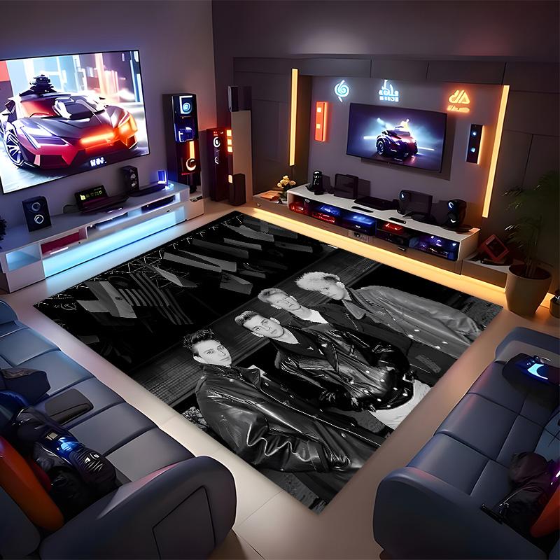 Depeches Band Mode Printed Absorbent Washable Carpet, Non-Slip Bathroom Mats, Kitchen Rugs, Yoga Mat,Living Room Entrance, Camping Picnic Rugs