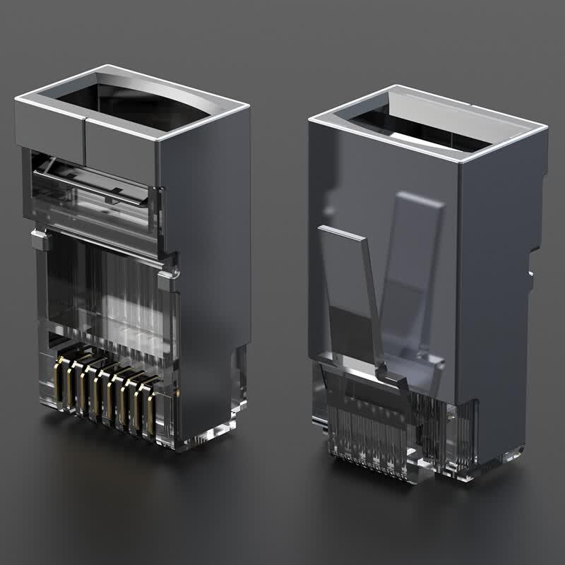 Экранированные Ethernet-коннекторы Rongweisheng Cat5e RJ45