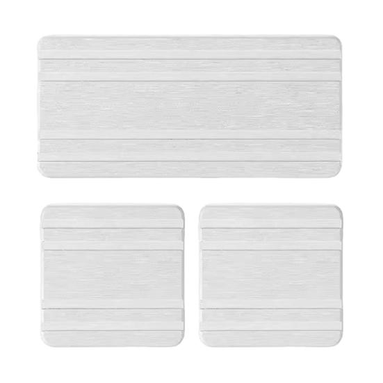 3 шт. водопоглощающий каменный поднос в полоску дизайн быстросохнущий сливной коврик для раковины противоскользящий держатель для мыла для кухни ванная комната туалетные столики