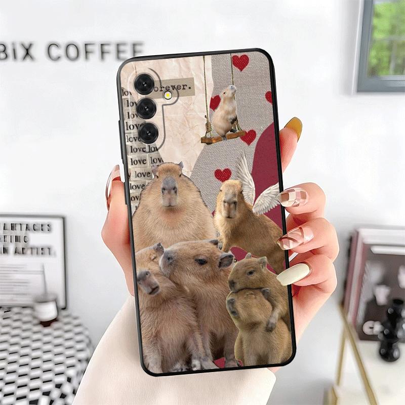 Animal Capybara Cute Soft Phone Case for Samsung A17 A37 A57 A16 A26 A36 A56 A15 A25 A35 A55 A14 A24 A34 A54 A13 A23 A33 A53 A52