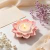 Silicone Lotus Candle Base Mold 3D Epoxy Resin Plaster Mold Durable Flower Candle Mold  Gift Making