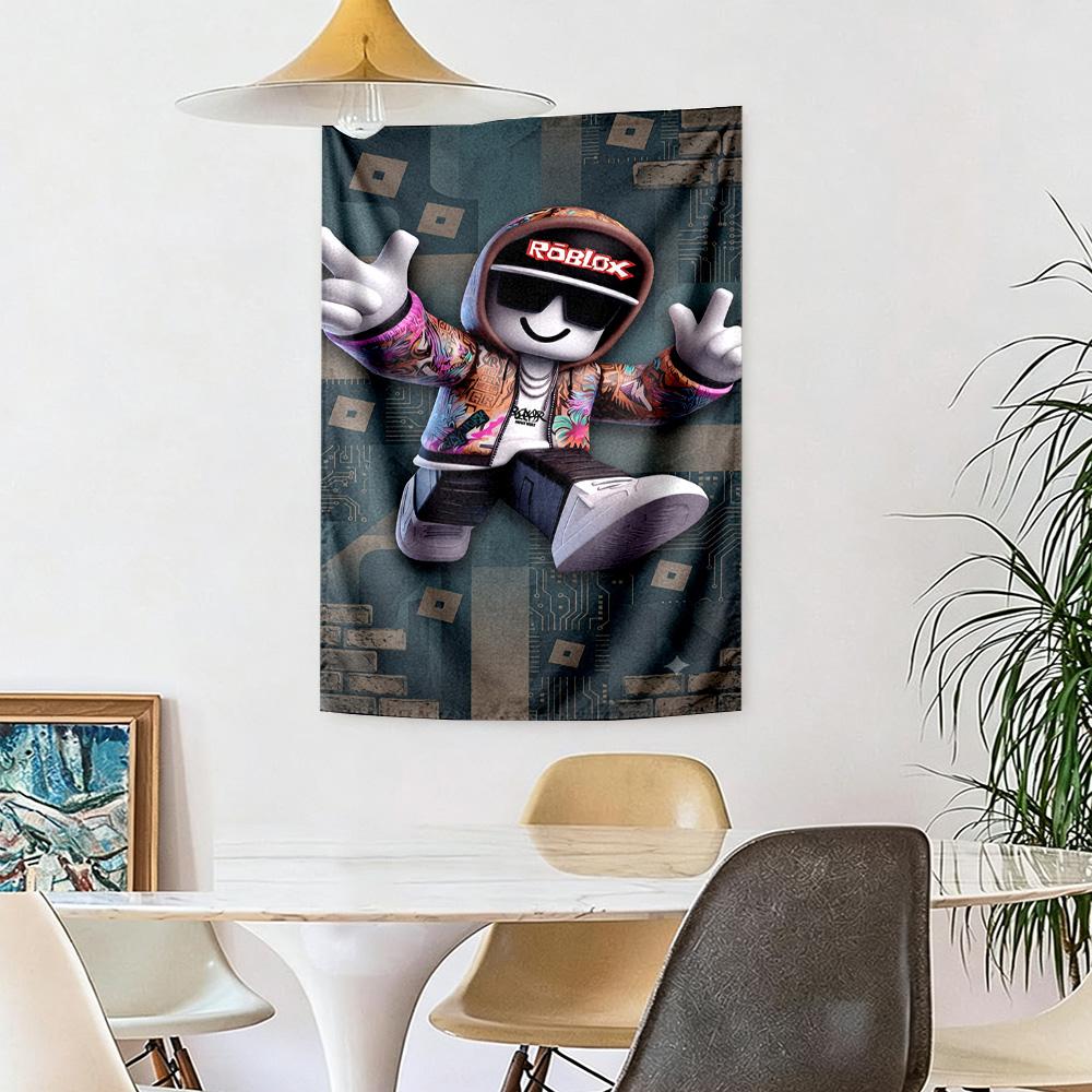 Roblox Wall Decor Tapestry Art For Pet Memorial Birthdaywedding Party Backdrop Family Gift