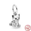 925 Silver Animal Character Love Series Clip Beads Pendant Fit Original  Charm Accessories Bracelet for Women DIY Jewelry