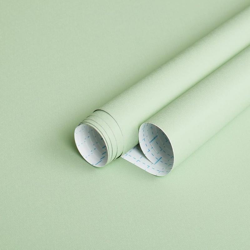 40Cm Removable Pvc Thick Solid Color Waterproof Wallpaper Matte Contact Paper Wall Self-Adhesive Countertop Cabinet Shelf Quality