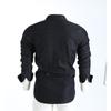 Men's Casual Solid Color Long Sleeve Lapel No-Iron Denim Shirt