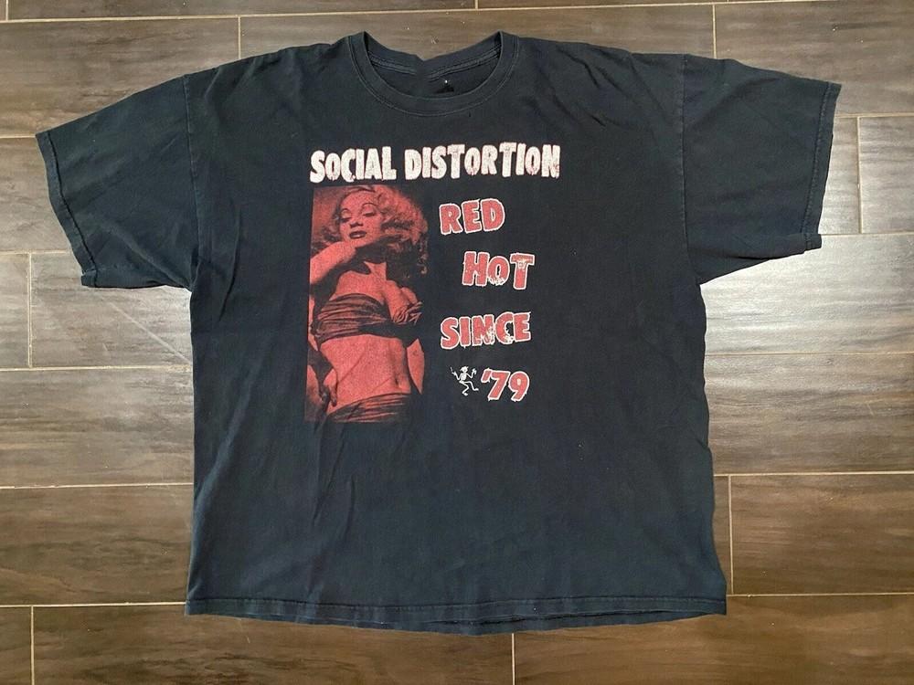 Футболка Cygnus Social Distortion Красная Горячая С 79 Панк-Группа Мужская 90-е Y2K Унисекс Футболка
