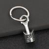 1pc Creative Car Modified Engine Piston Metal Keychain For Men, Multifunctional Car Modified Waist Hanging, Fashion Keychain