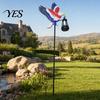 Solar Eagle Garden Stake American with Lantern, 250th Anniversary Yard Art Stake, 4th Outdoor of July Metal Decoration for Lawn Patio Porch