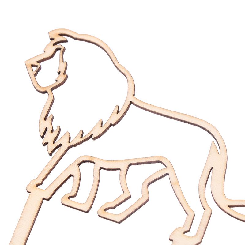 4Pcs Animal Theme Happy Birthday Acrylic Wood Cake Topper Giraffe Cake Toppers