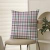 Fashionable Check Pattern Design Pillow Case Comfort Sofa Bed Silky Elegant Invisible Zipper Decorative Cushion Cover