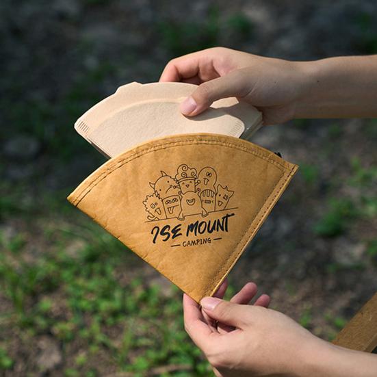 Мешок для хранения бумажных фильтров для кофе, пыленепроницаемый, водонепроницаемый, многоразовый, портативный, держатель для бумажных фильтров для заваривания кофе вручную