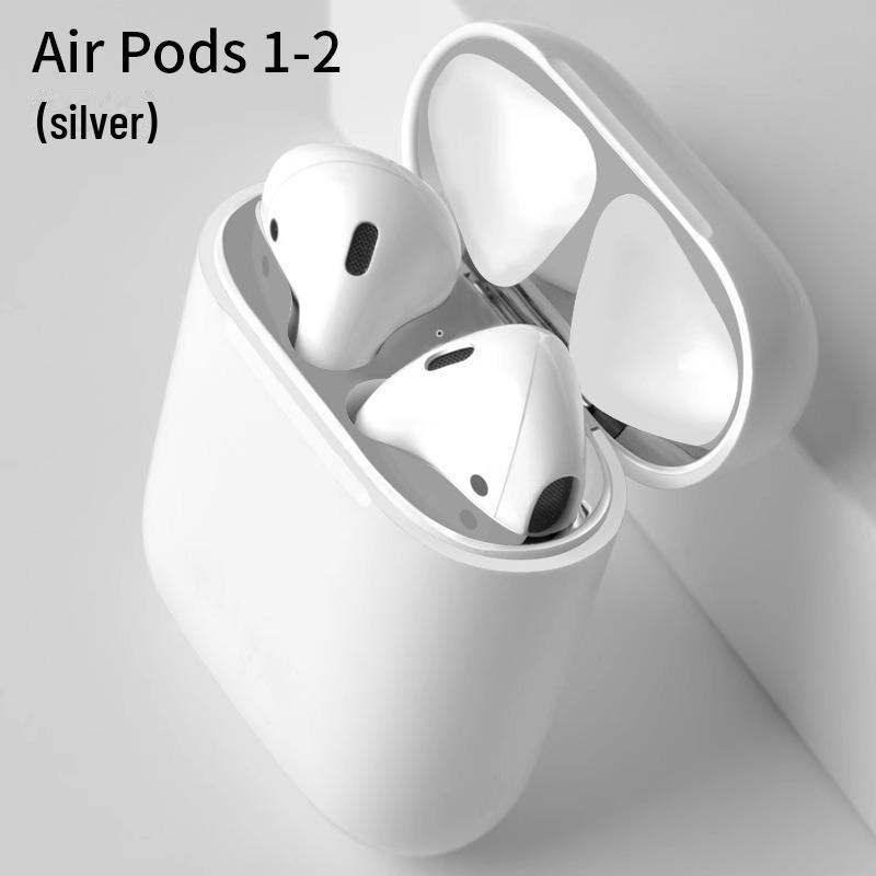 Металлическая наклейка Pro для Airpods 2-го и 3-го поколения — пылезащитная, ультратонкая