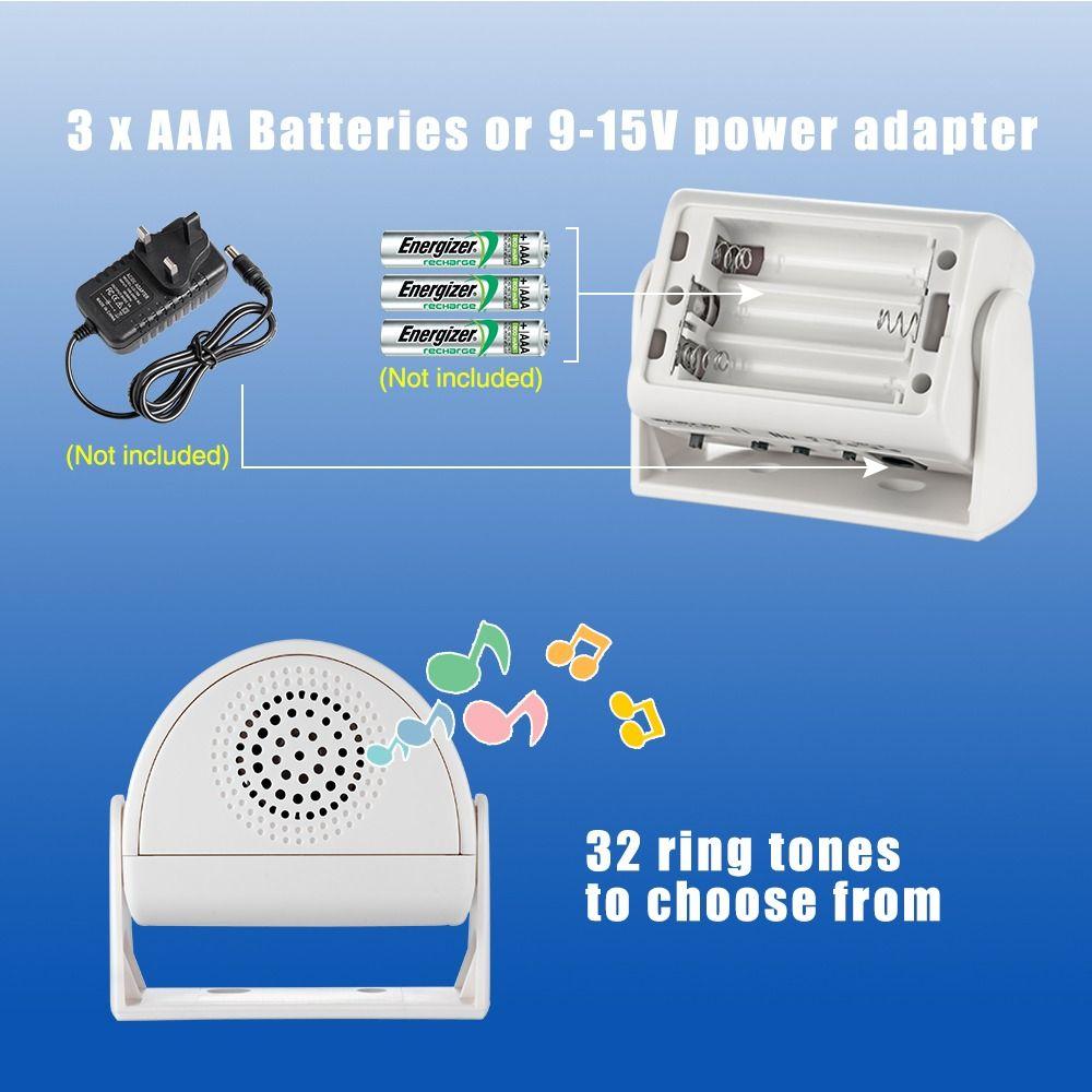 Device Anti-theft Alarm Doorbell Infrared Detector PIR Motion Sensor Wireless Guest Welcome Chime