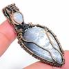 Dendrite Opal Handmade Copper Wire Wrap Jewelry Pendant 2.64" K5a77