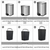 Supercloud Stainless Steel 9L Foot Pedal Trash Can