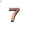 0-9 Modern House Door Plaque Address Arabic Number Digit Plate Sign Decoration