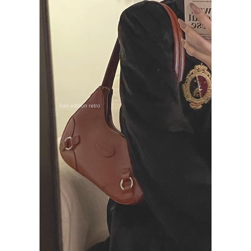 IELGY Простая сумка через подмышку в стиле ретро, универсальная сумка-мессенджер через плечо