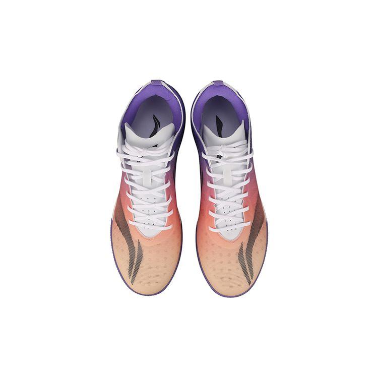 Футбольные тренировочные кроссовки Li Ning с шипами, детская обувь, оранжевый, красный, фиолетовый, ASTR020-3
