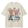 2026 Унисекс Футболка Streetwear QUARTER 24 Мультяшный Графический A37T032