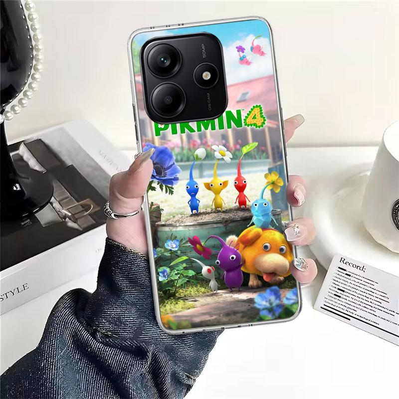 Game P-PikminS 4 Soft Phone Case For Xiaomi Redmi Note 15 14 14S 13 12 Pro Plus 12S 11 11S 11E 10 10S 11T 5G Fundas Coque Redmi