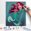 Disney DIY Ariel and Friends Oil Painting Art Painting Kit Home Wall Decor Handmade Gift Creative Unique Mermaids Ocean Theme Decor Art