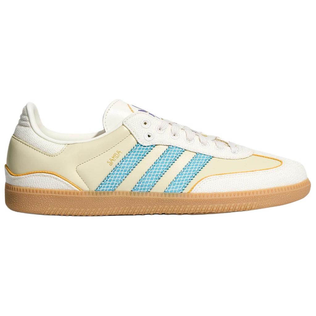 Men's Sneakers Adidas Originals SAMBA OG German Army Trainers Unisex Low Top Sandstorm/Textured Yellow/Jade