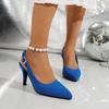 Fashion Designer Summer 2025 New Women Sandals Pointed Toe High Heels Shoes Elegant Dress Party Woman Slippers Slingback Pumps Zapatos