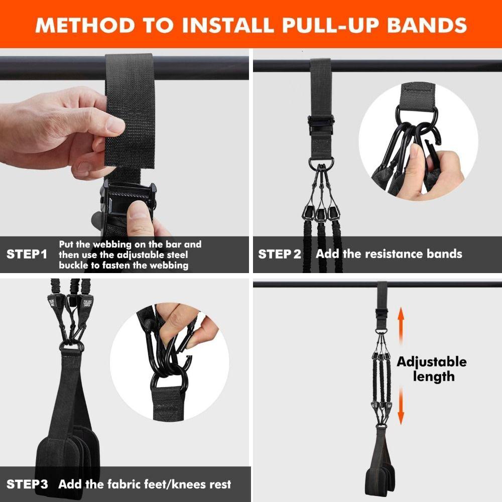 Heavy Duty Pull Up Assistance Bands Weight Adjustable Assisted Pull Up Bands Gym Equipment