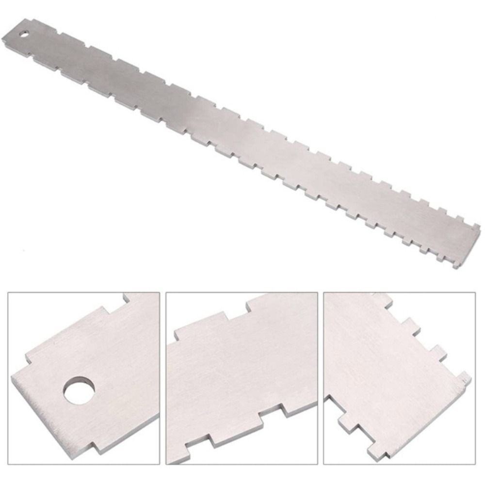 Измерение зазора грифа Линейка с насечками Линейка для гитарных ладов Инструмент для акустического баса